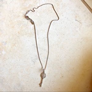 Jewelry - Silver studded key necklace Jewelry - Silver studded key necklace